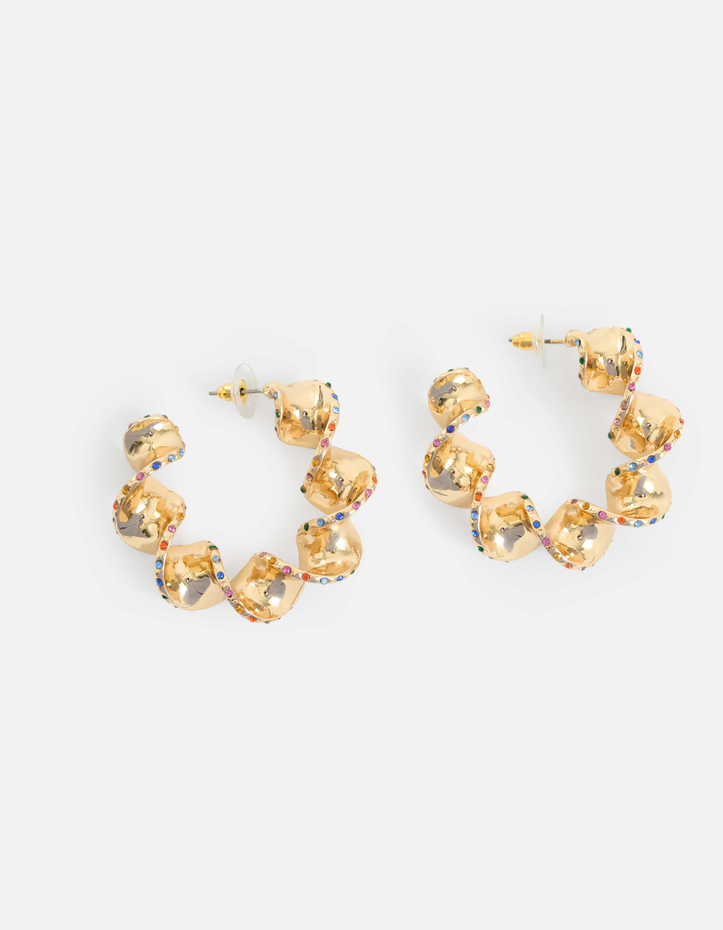 Helix Strass-Ohrringe Gold von Lizzy SHOEBY ACCESSOIRES