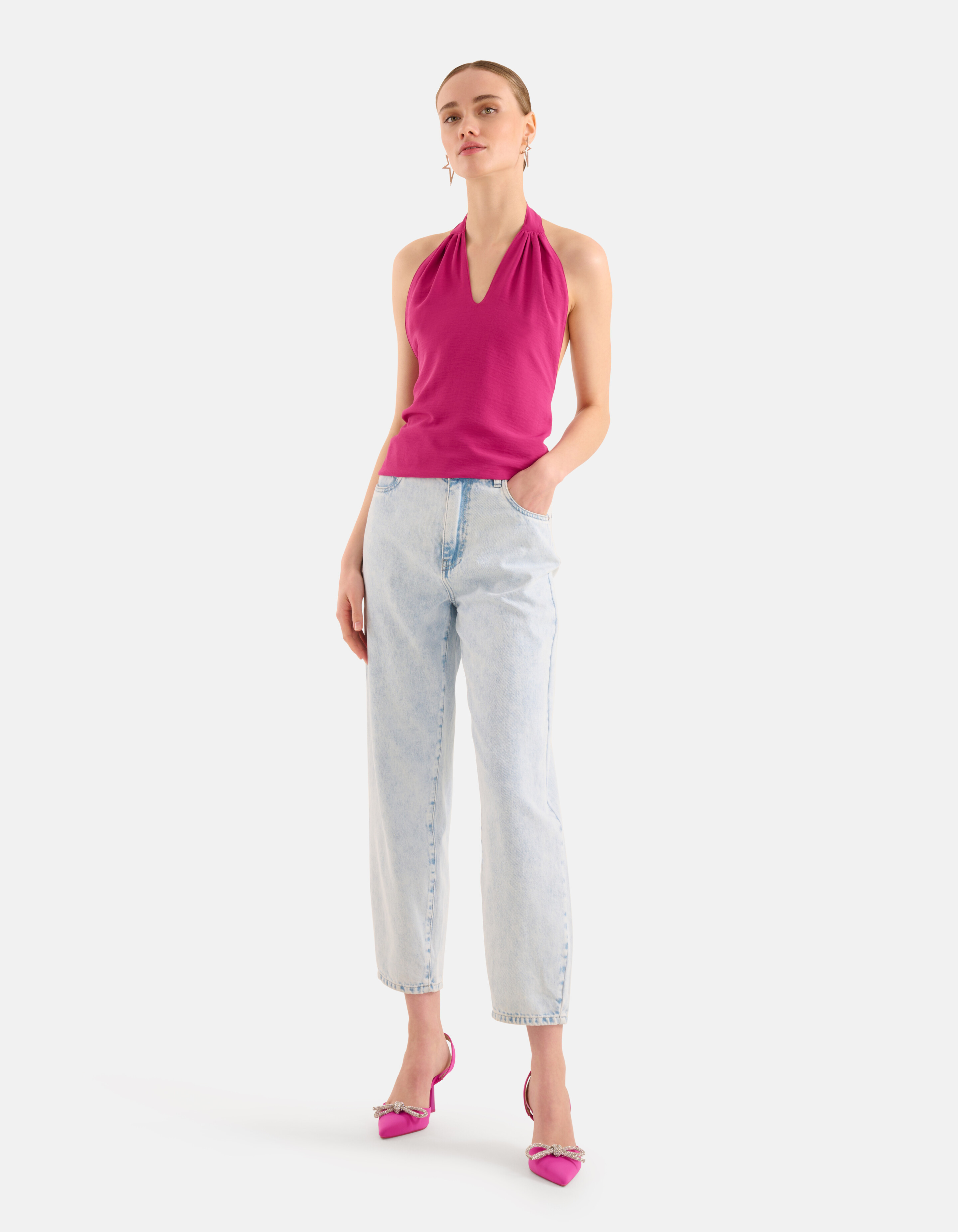 Neckholder-Top Rosa SHOEBY WOMEN