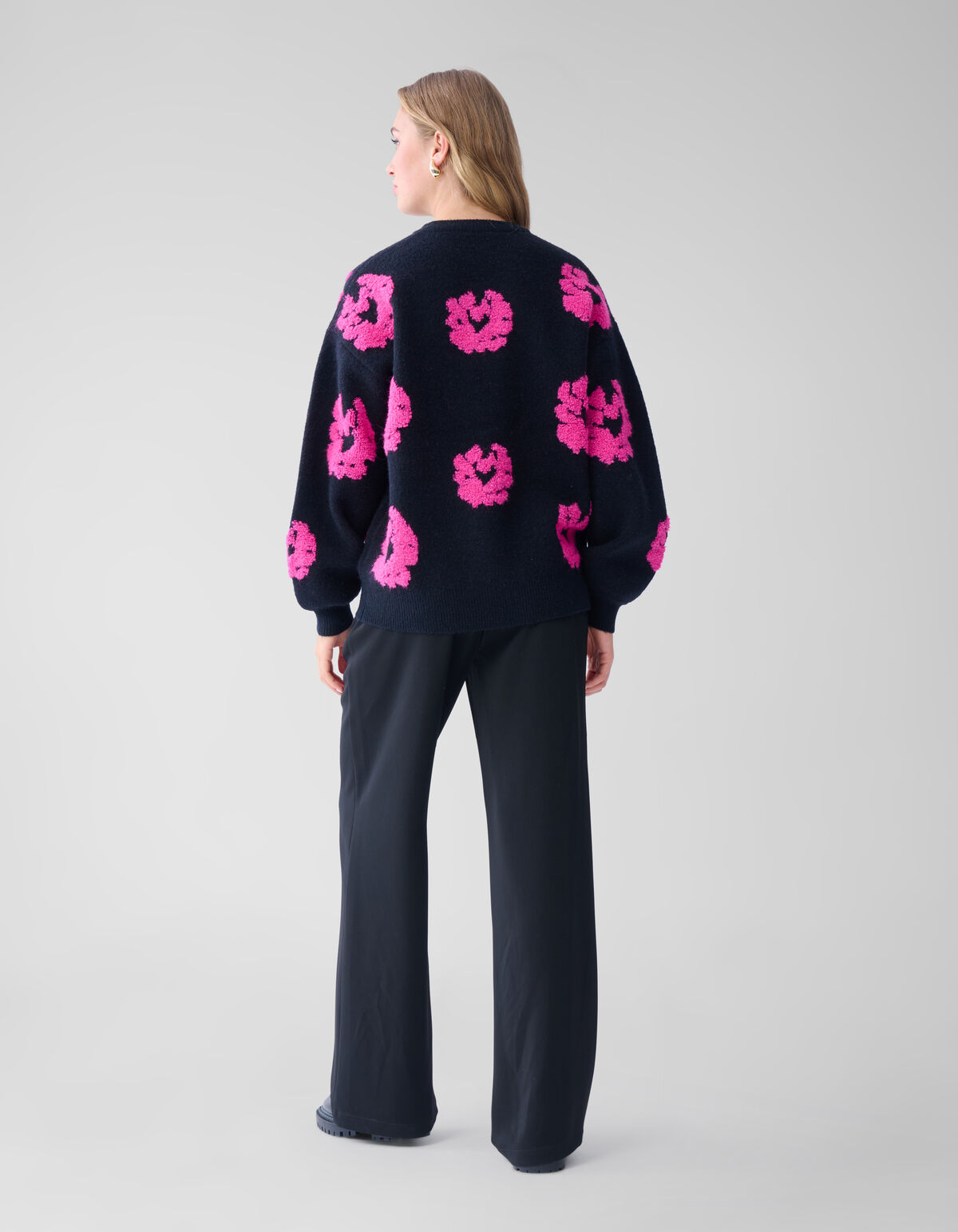 Kontrast-Pullover Schwarz SHOEBY WOMEN