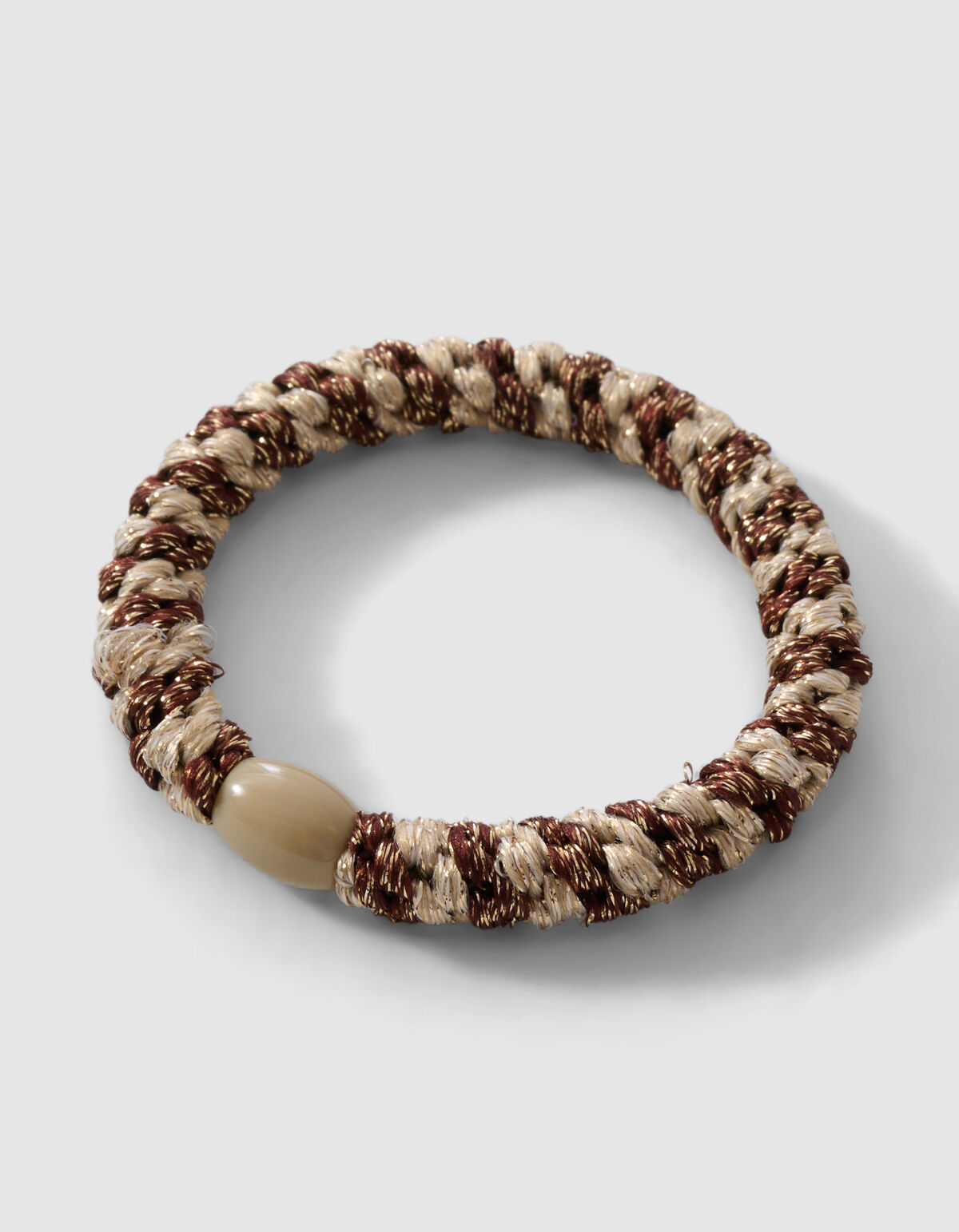 Lurex-Haargummi Beige/Braun SHOEBY ACCESSOIRES