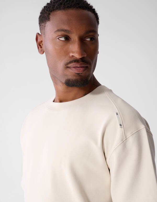 Basic-T-Shirt mit Aufdruck Beige SHOEBY MEN