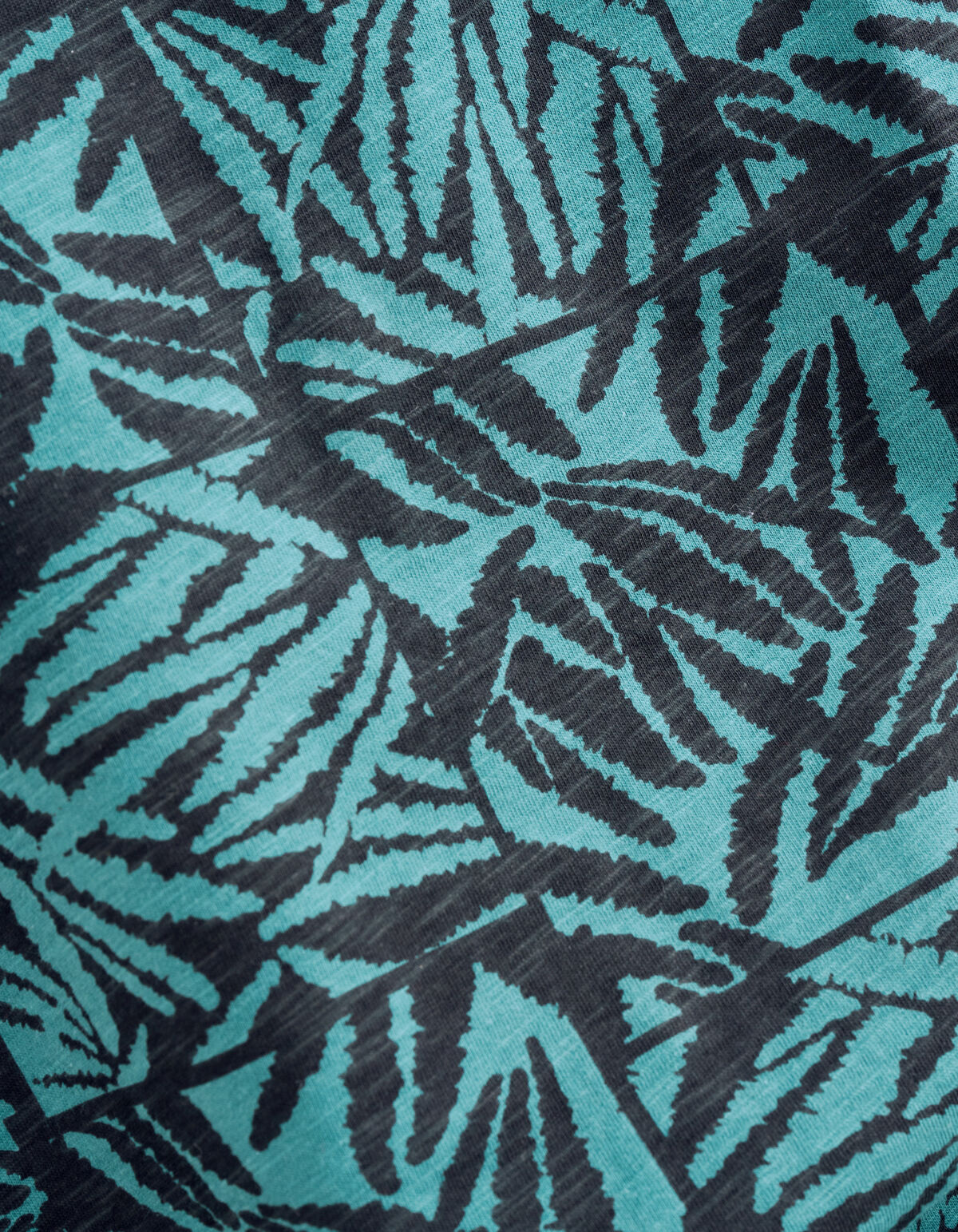 Printed T-shirt Turquoise SHOEBY MEN