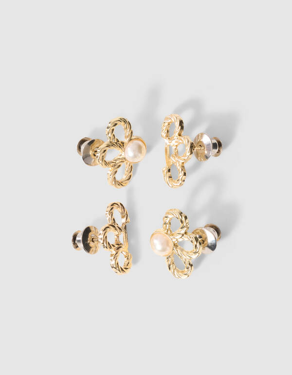 Flower Jeans-Anstecker Gold SHOEBY ACCESSOIRES