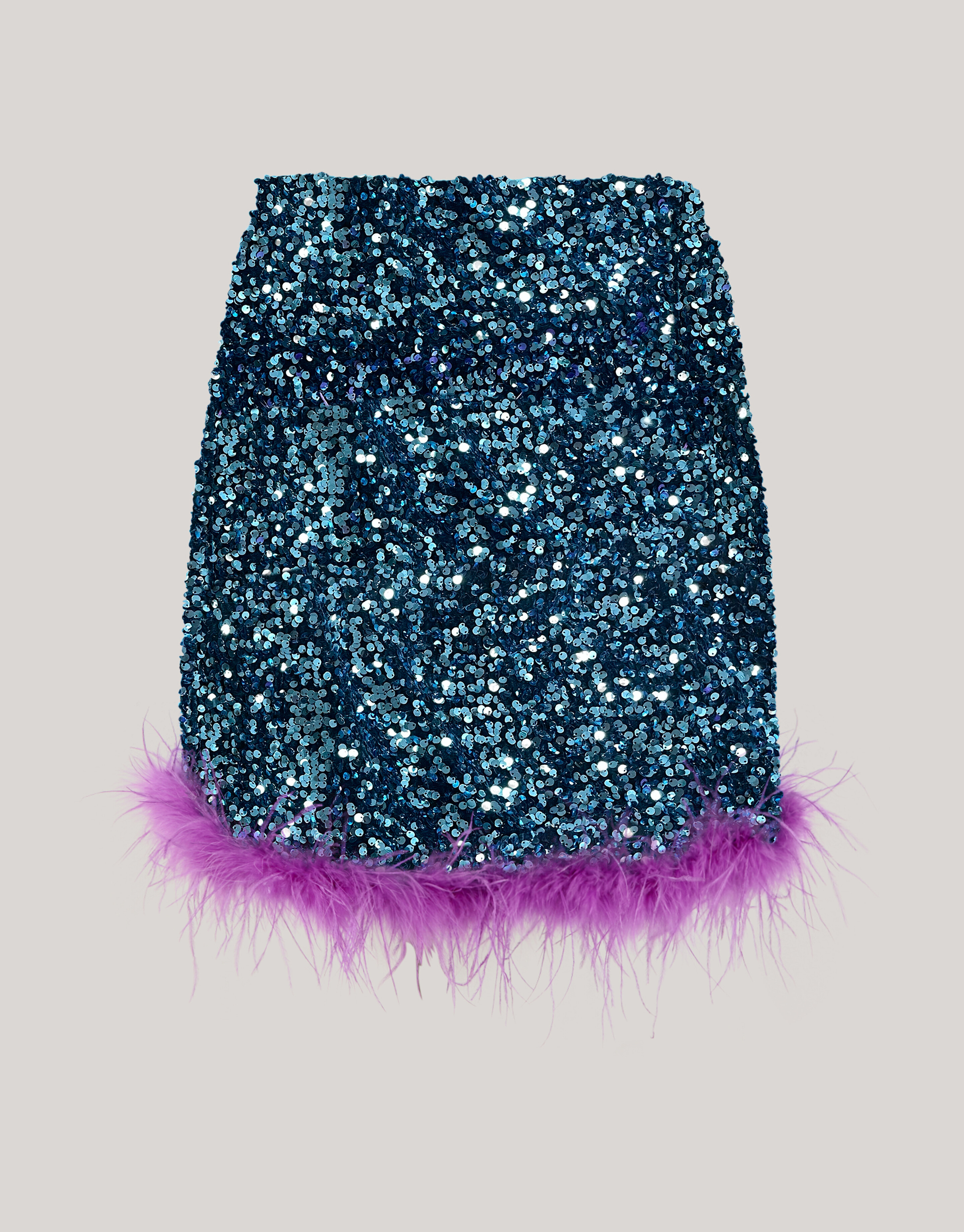 Pailletten Minirock Blau SHOEBY WOMEN