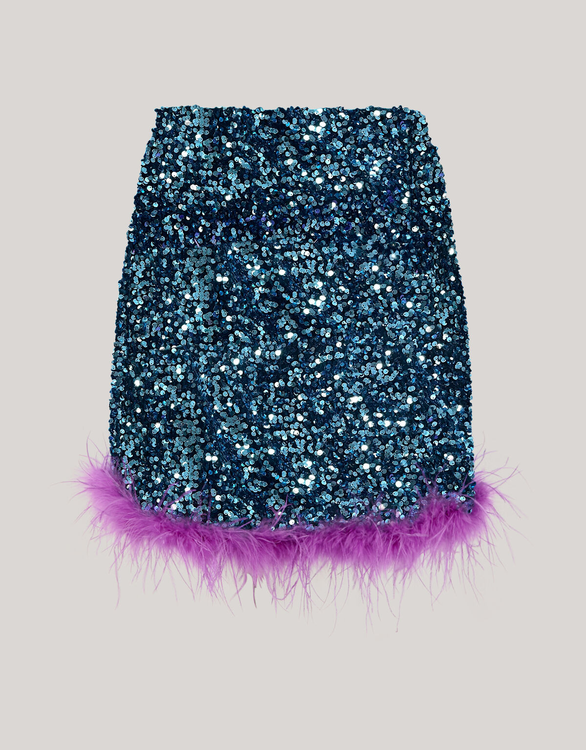 Pailletten Minirock Blau SHOEBY WOMEN