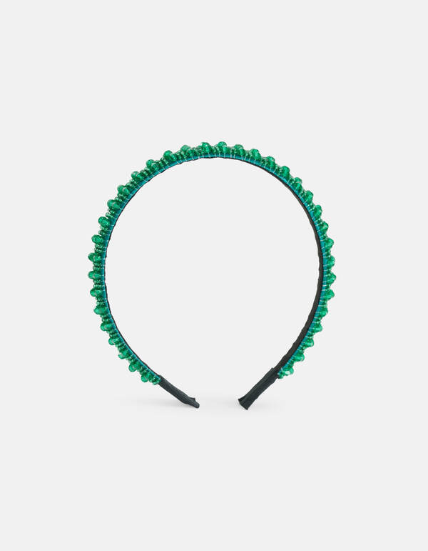 Perlen-Haarband Grün SHOEBY ACCESSOIRES
