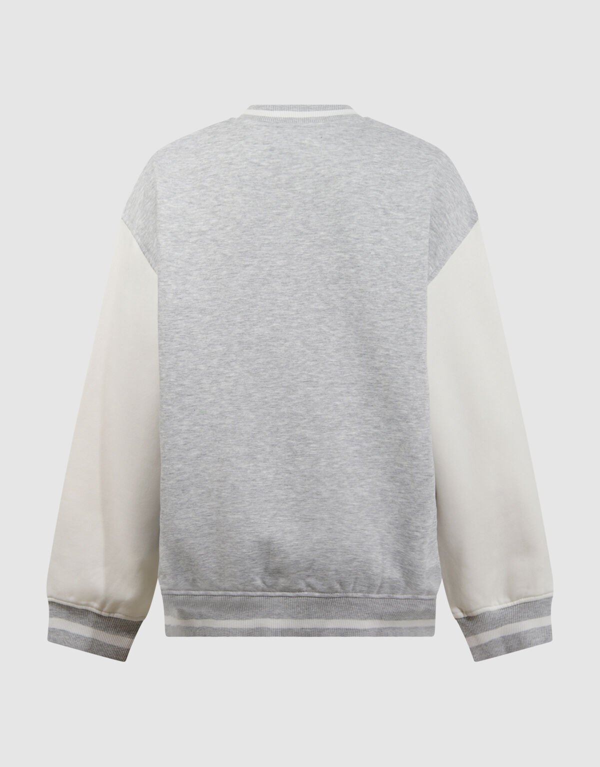 Varsity Bomber Sweatjacke Hellgrau SHOEBY BOYS