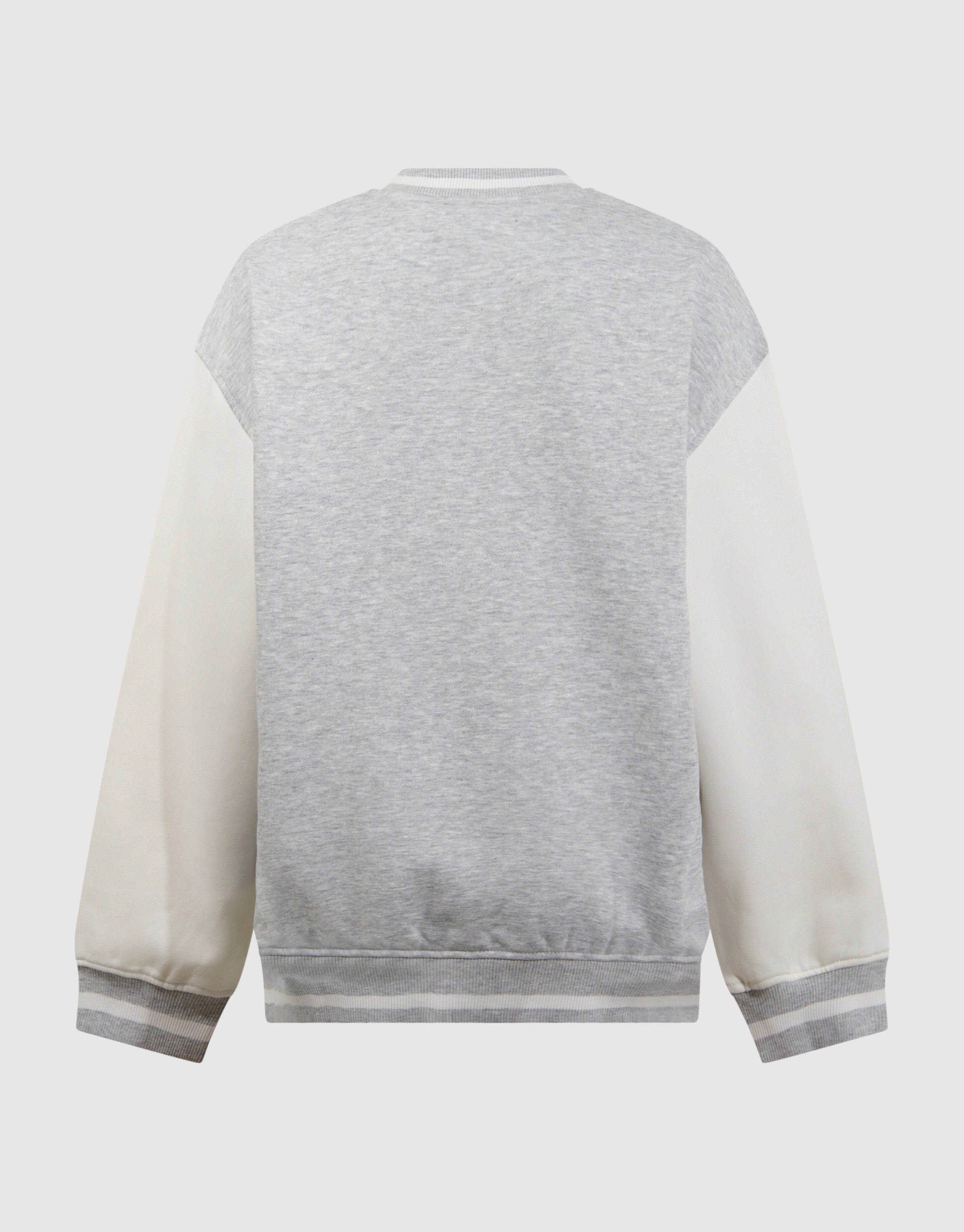 Varsity Bomber Sweatjacke Hellgrau SHOEBY BOYS