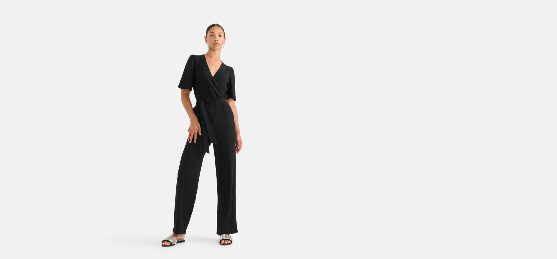 Crinkle-Overall Schwarz SHOEBY WOMEN
