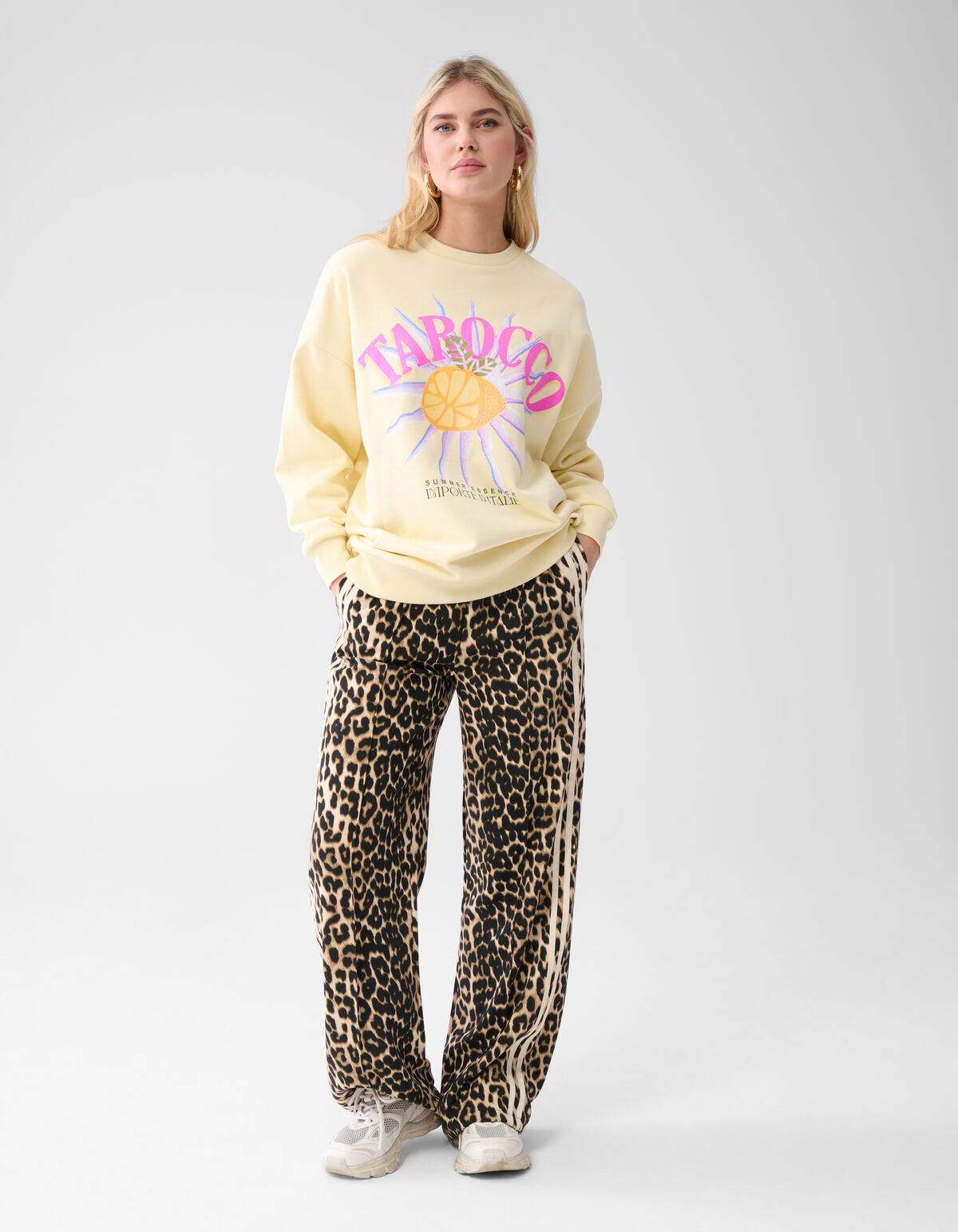 Leopard Sportliche Hose Braun SHOEBY WOMEN