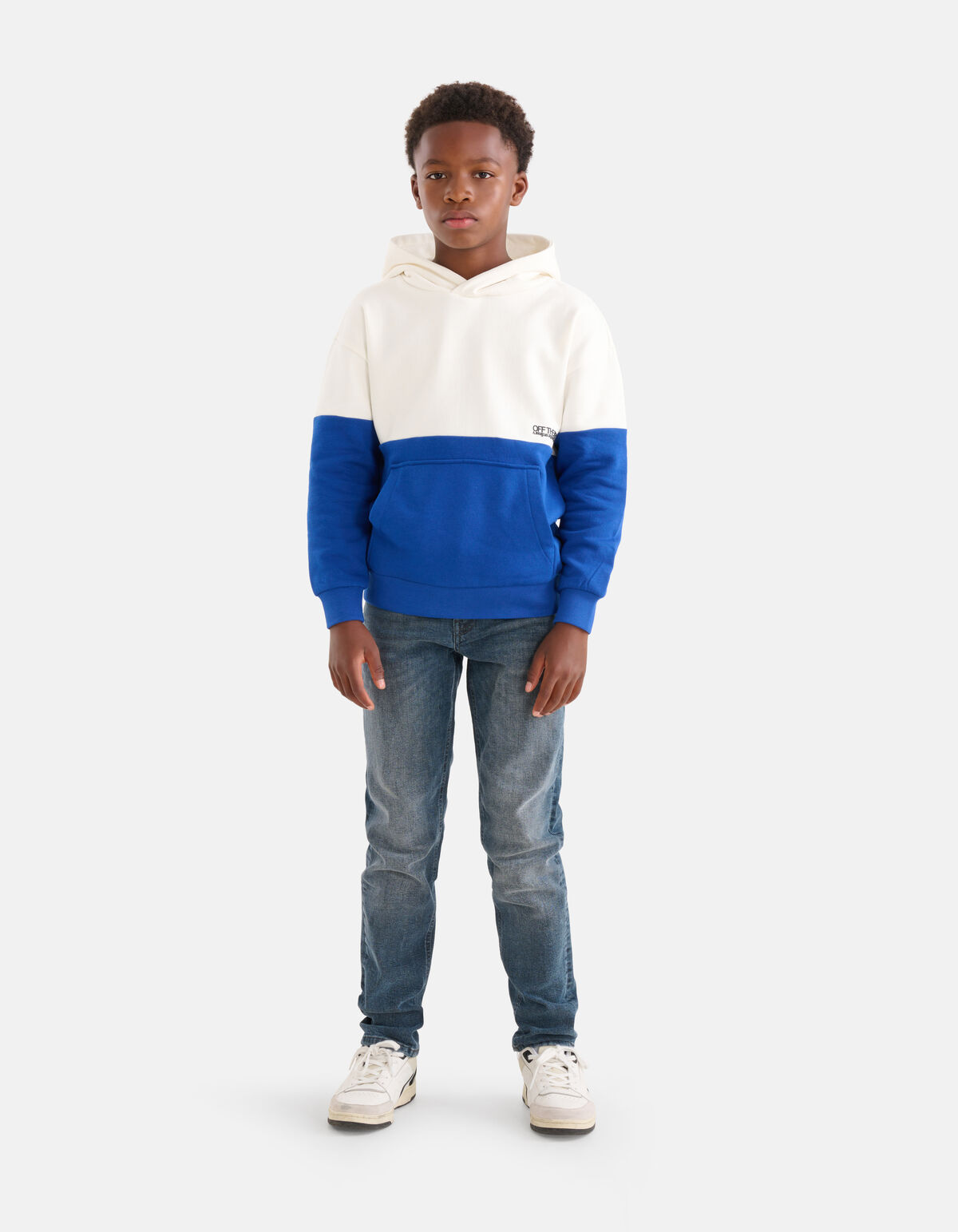 Colorblock Hoodie Blau SHOEBY BOYS