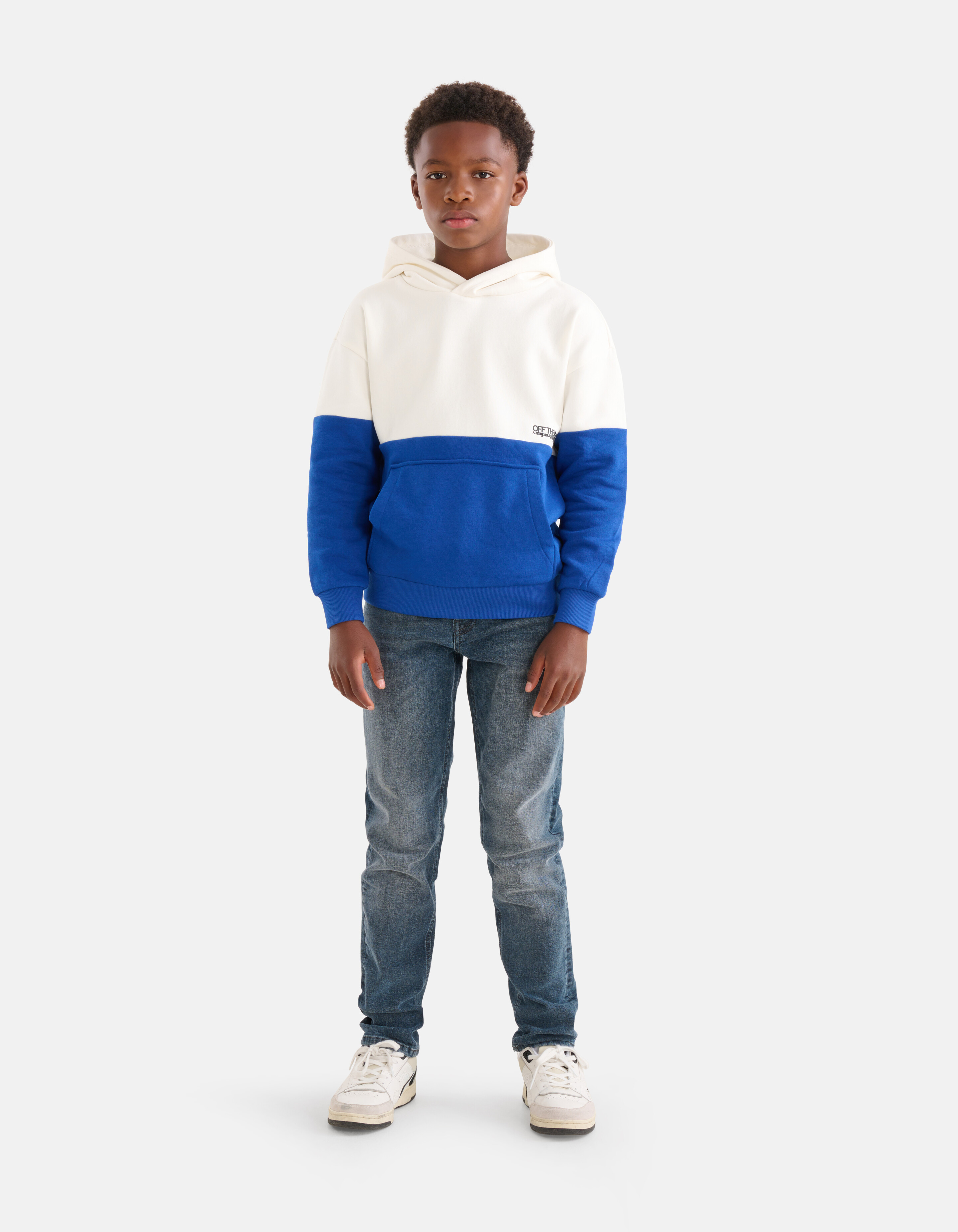 Colorblock Hoodie Blau SHOEBY BOYS