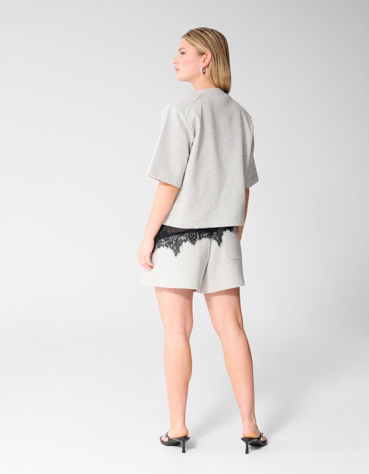 Sweatshort Hellgrau SHOEBY WOMEN