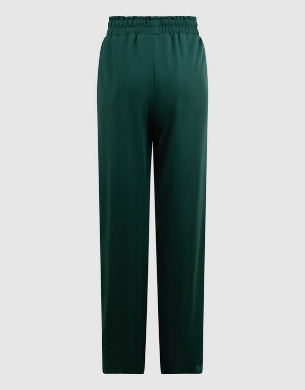 Sportliche Hose mit weitem Bein Dunkelgrün SHOEBY GIRLS