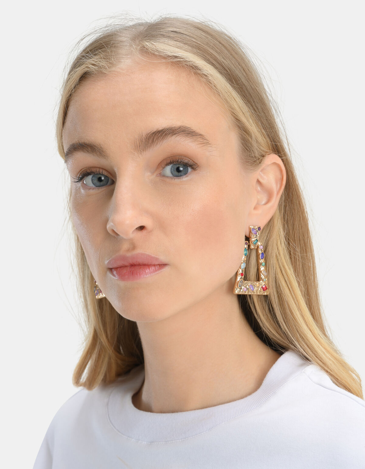 Farbige Recktangle Ohrringe SHOEBY ACCESSOIRES