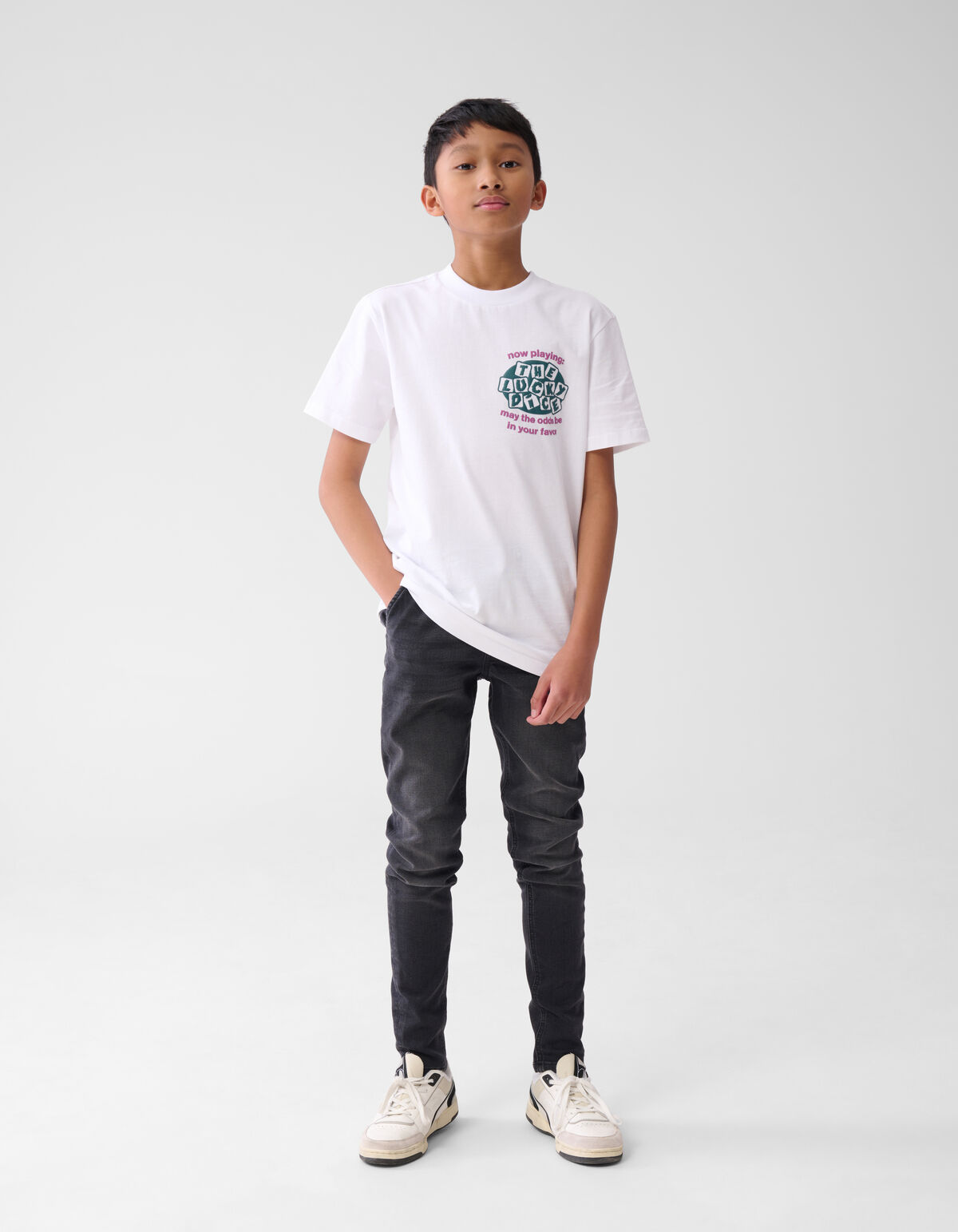 Artwork T-shirt Weiß SHOEBY BOYS