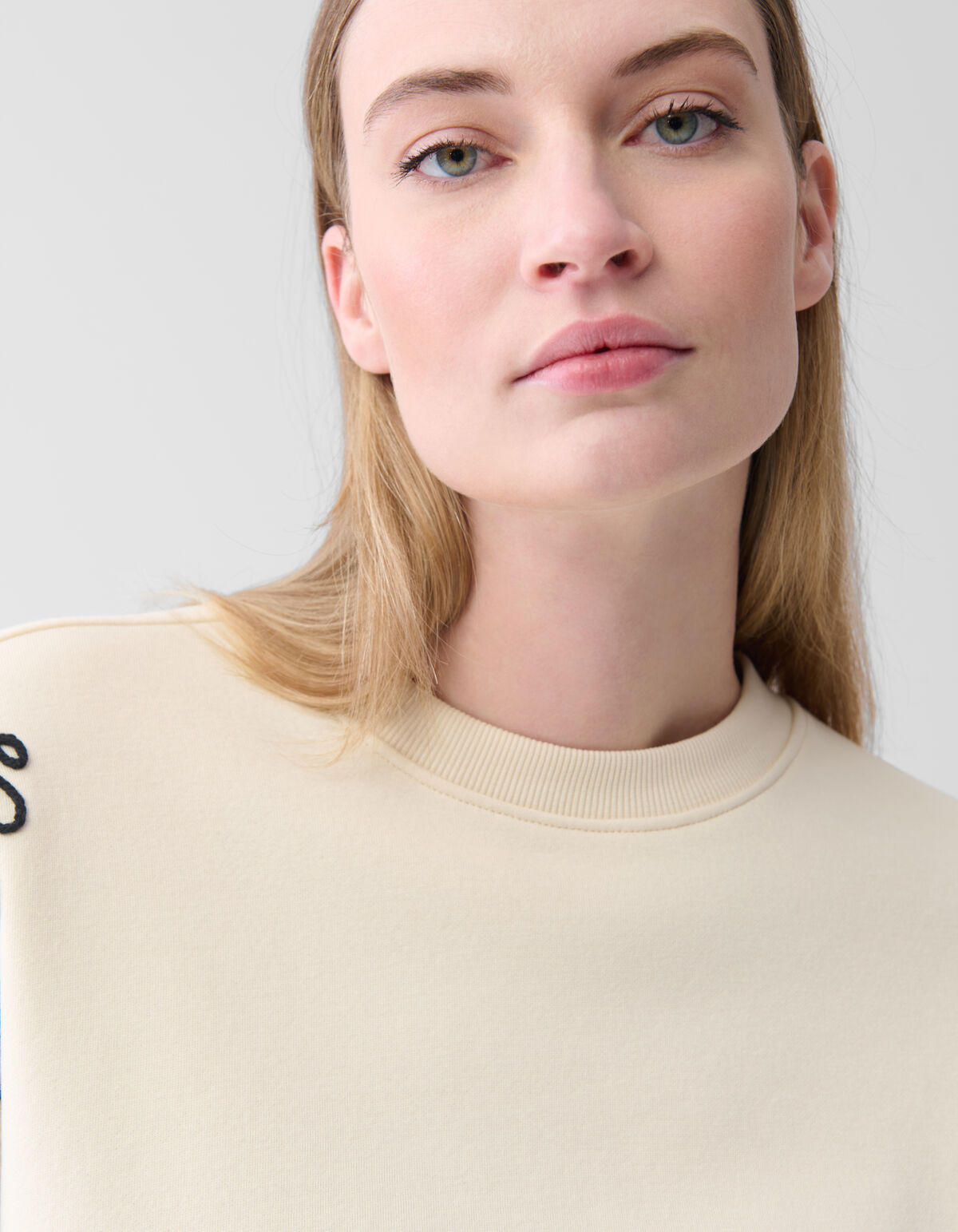 Stickerei Kunstwerk Pullover Off White SHOEBY WOMEN