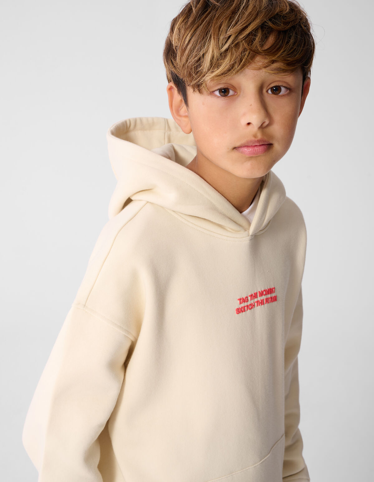 Sketch Hoodie Sand SHOEBY BOYS