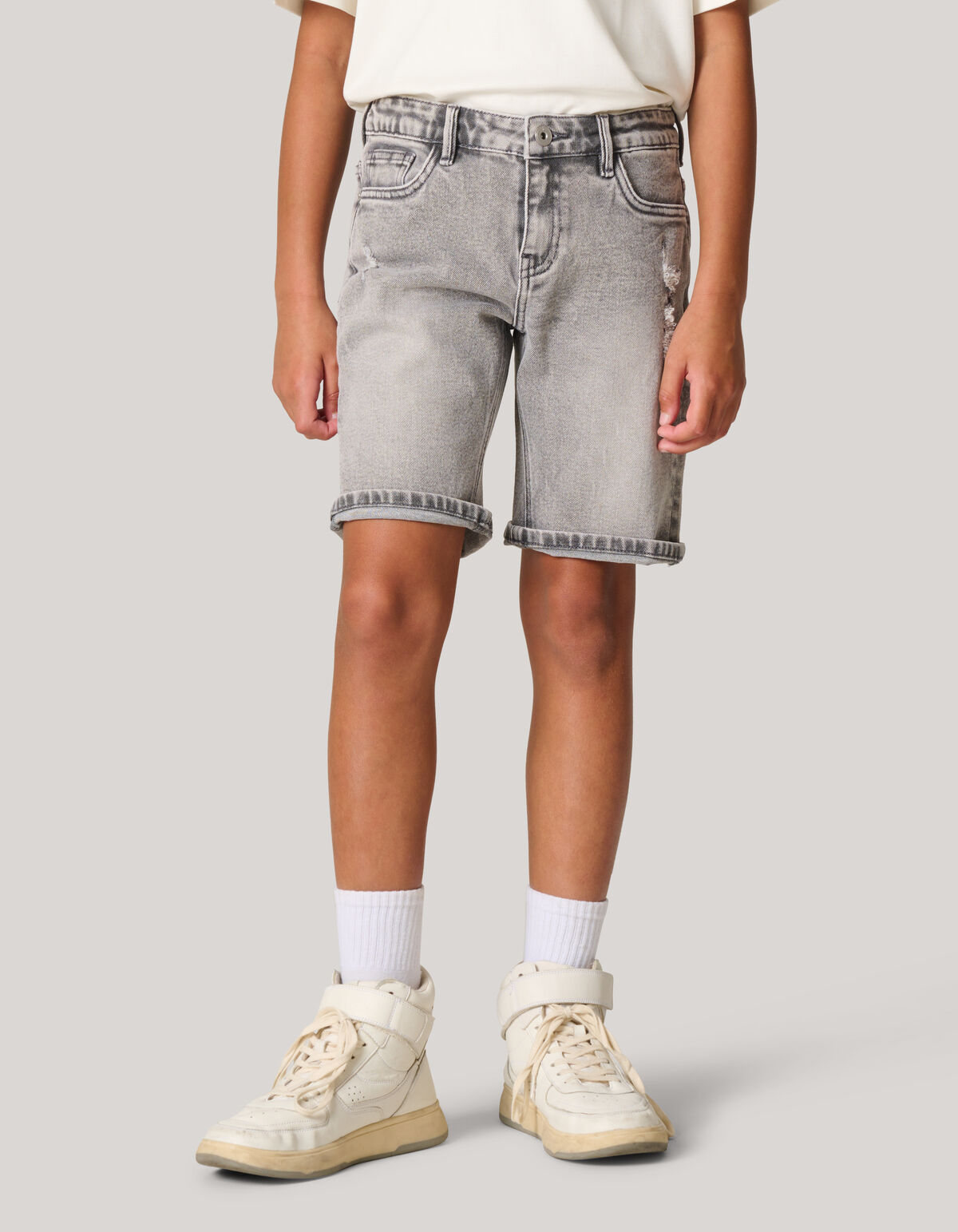 Denim-Shorts hellgrau SHOEBY BOYS