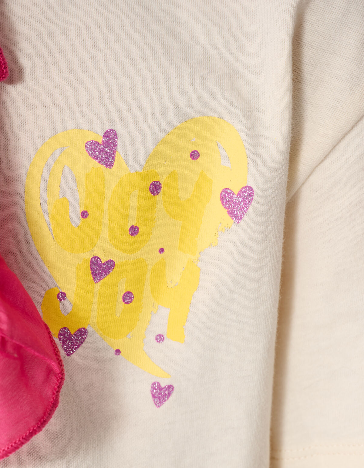 Joy Artwrok T-Shirt Gebrochenes Wei&szlig; SHOEBY GIRLS