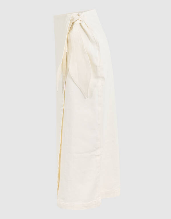 Midirock aus Denim Wei&szlig; von Fred SHOEBY WOMEN