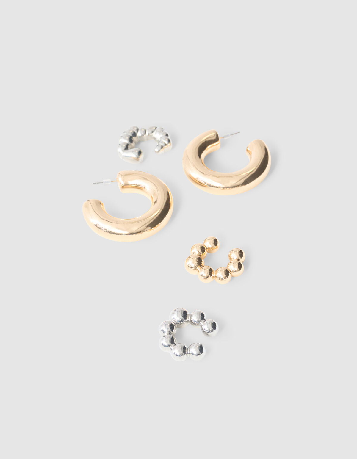Puffed Ohrstecker Set Gold SHOEBY ACCESSOIRES