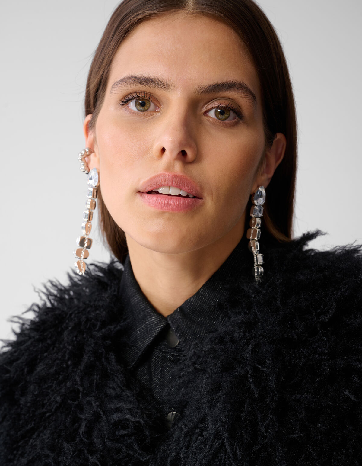 Oversized Teddy Weste Schwarz SHOEBY WOMEN
