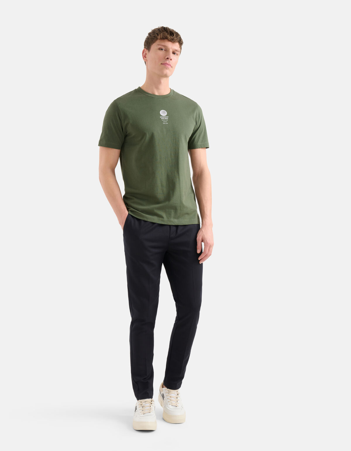 Regular Fit T-shirt Dunkelgrün SHOEBY MEN