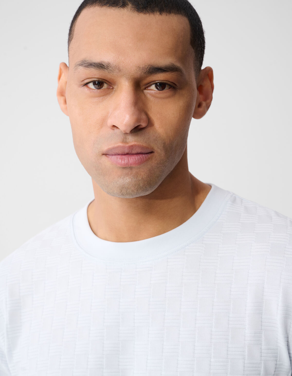 Struktur T-Shirt Hellblau SHOEBY MEN