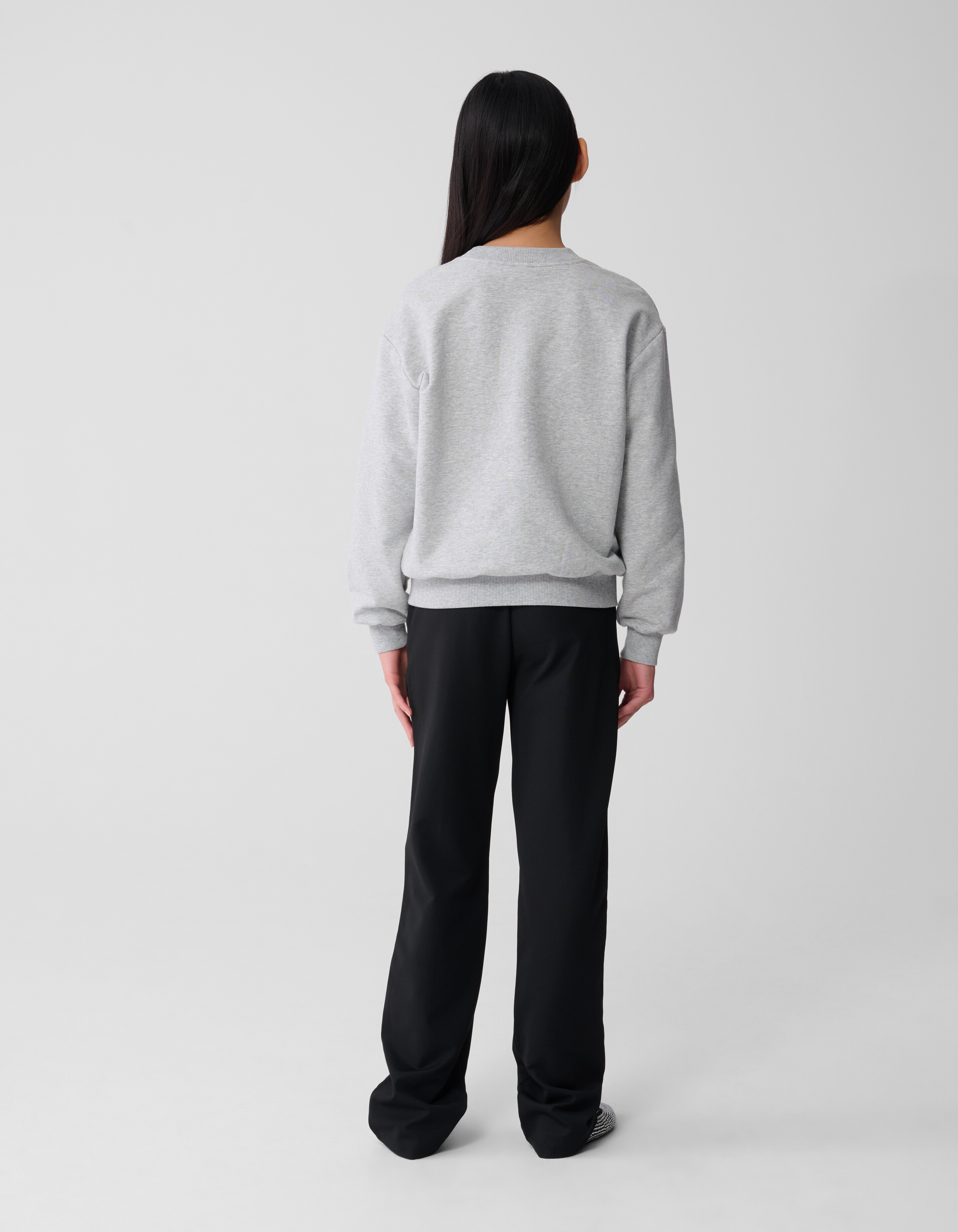 Sportliche Glitzer-Hose mit weitem Bein, schwarz SHOEBY GIRLS