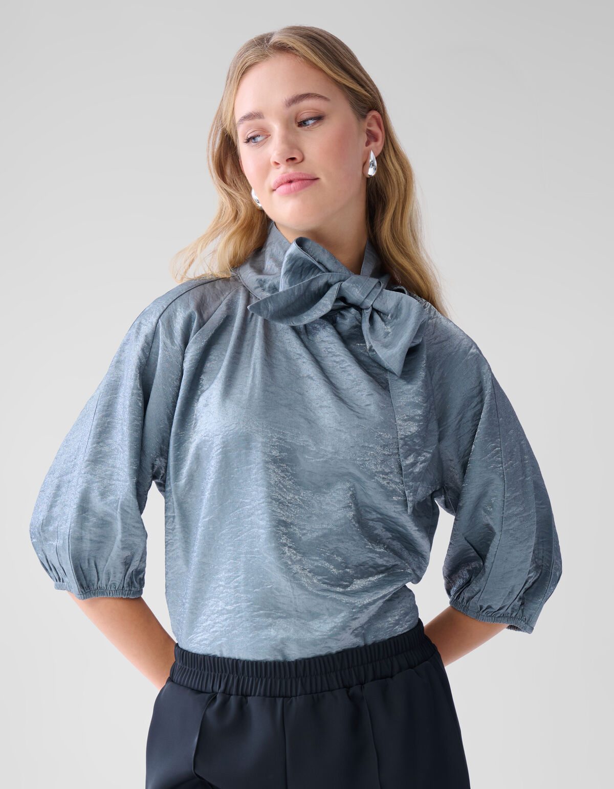 Shine Bluse Dunkelgrau SHOEBY WOMEN