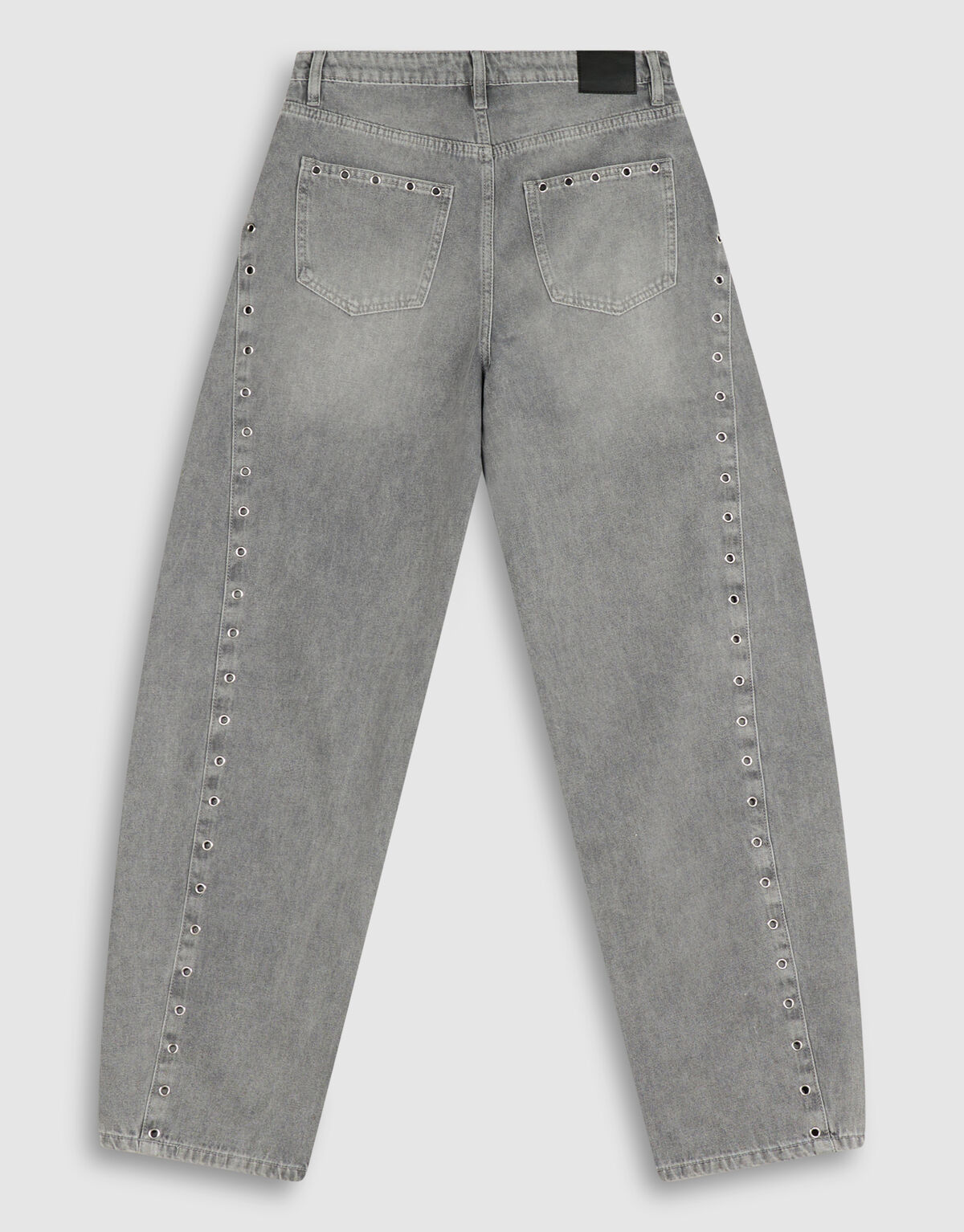 Eyelet Barrel Fit Jeans Grau SHOEBY WOMEN