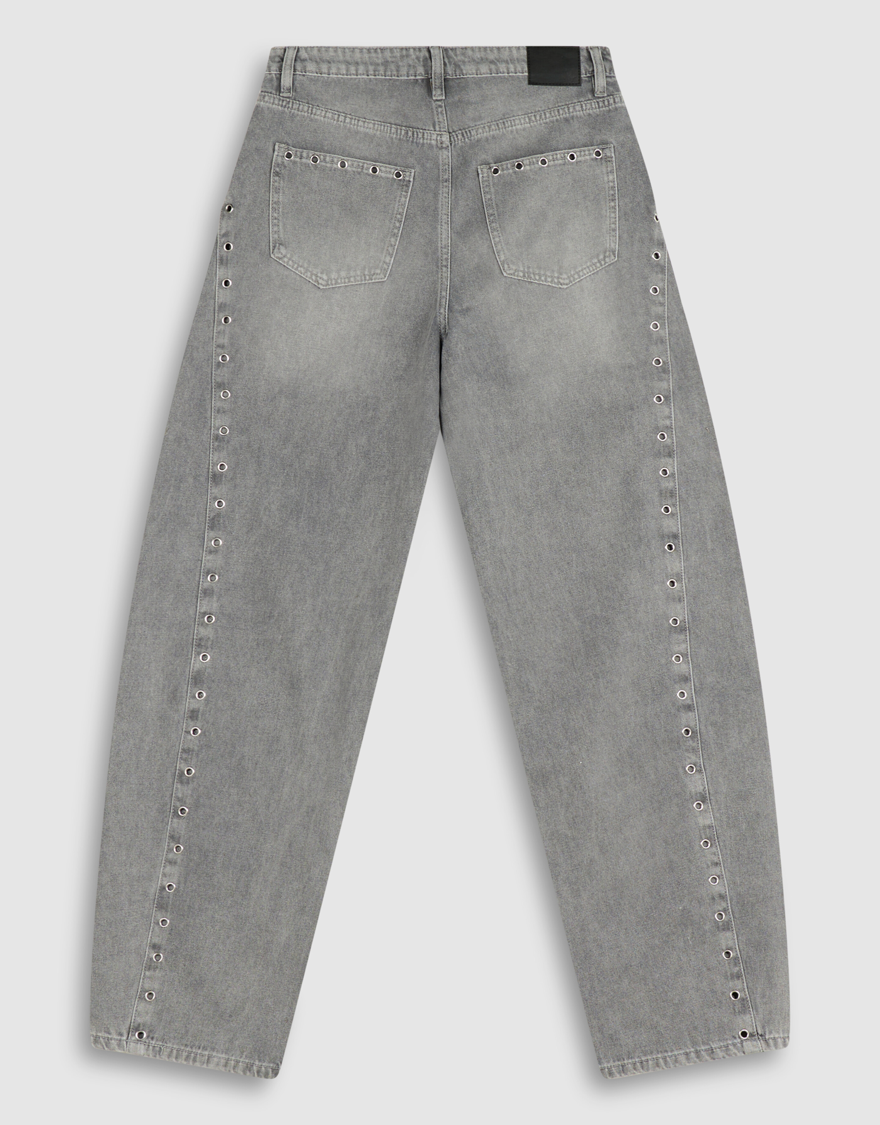 Eyelet Barrel Fit Jeans Grau SHOEBY WOMEN