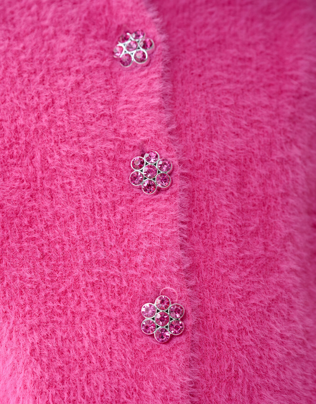 Pelzige Strickjacke Rosa von Lizzy SHOEBY GIRLS
