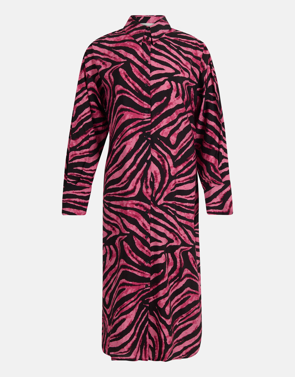 Maxikleid mit Zebramuster Rosa SHOEBY WOMEN