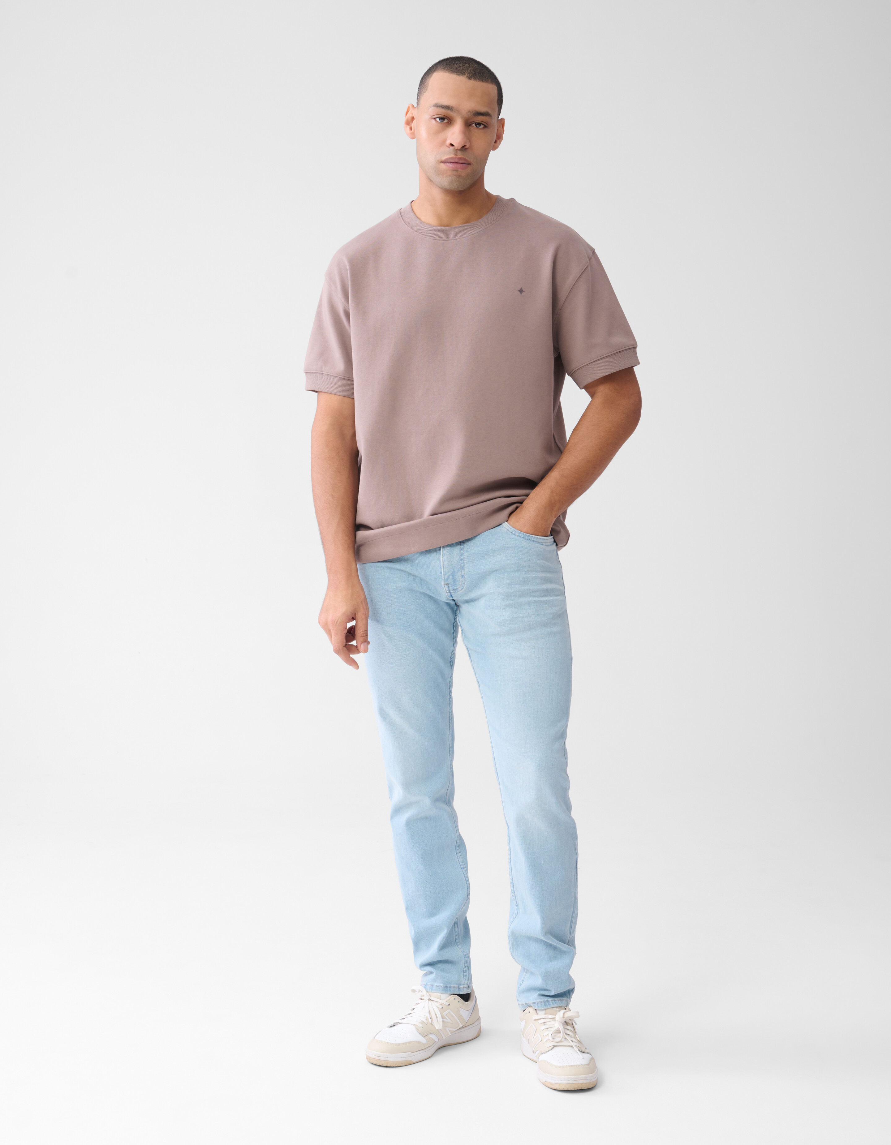 Slim Fit Jog Jeans gebleicht L34 SHOEBY MEN