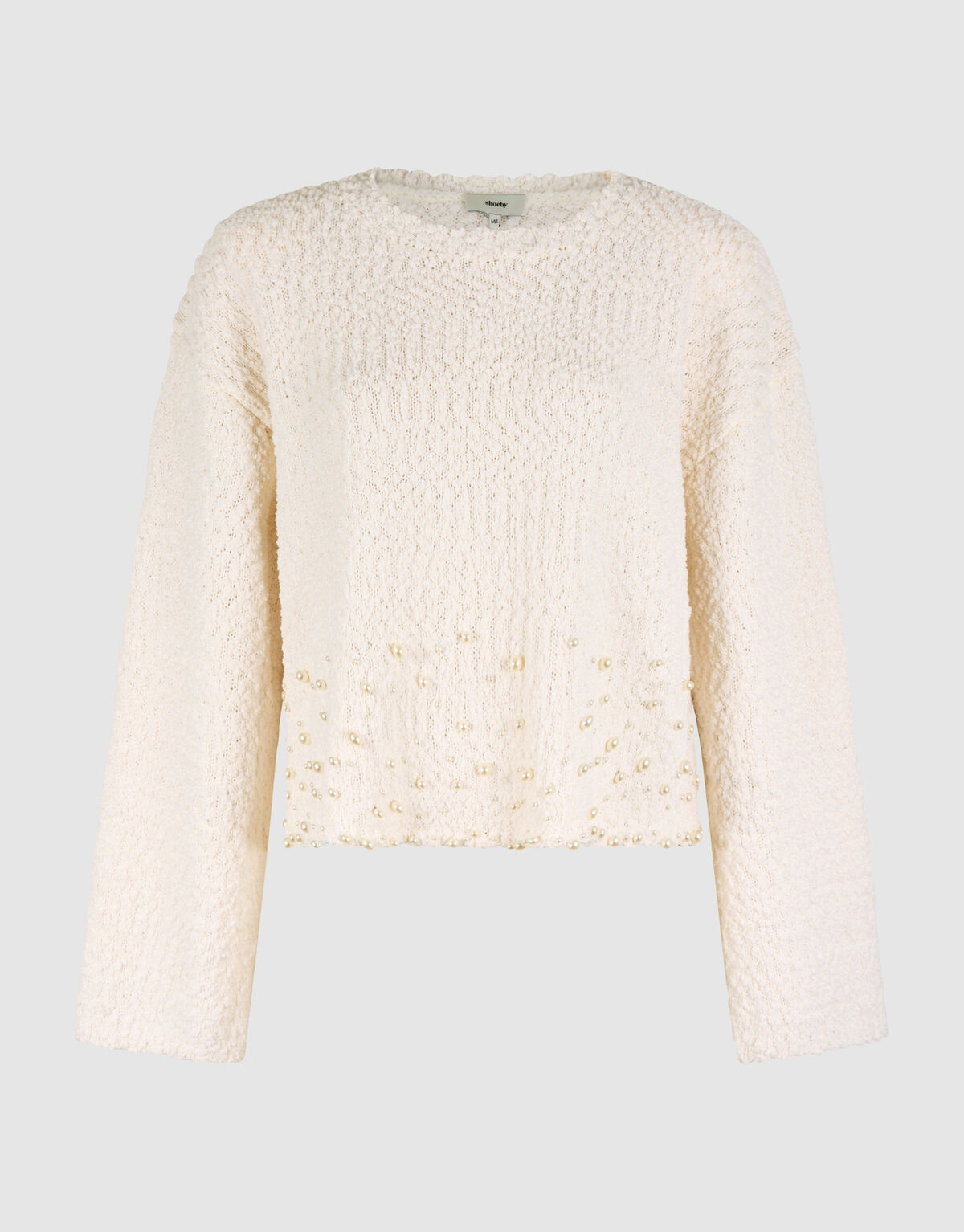 Perlenpullover Off White SHOEBY WOMEN
