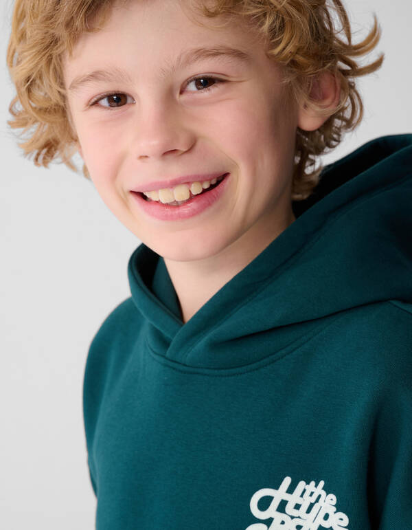 Hype Artwork Hoodie Dunkelgrün SHOEBY BOYS