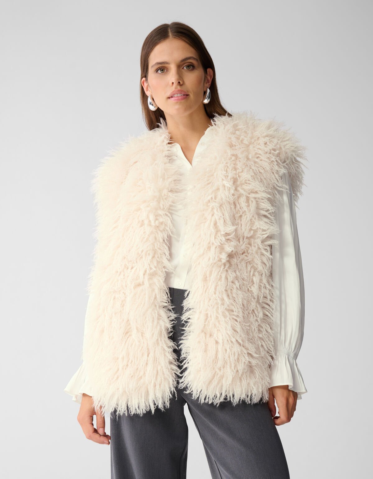 Oversized Teddy-Weste Gebrochen Weiß von Mieke SHOEBY WOMEN
