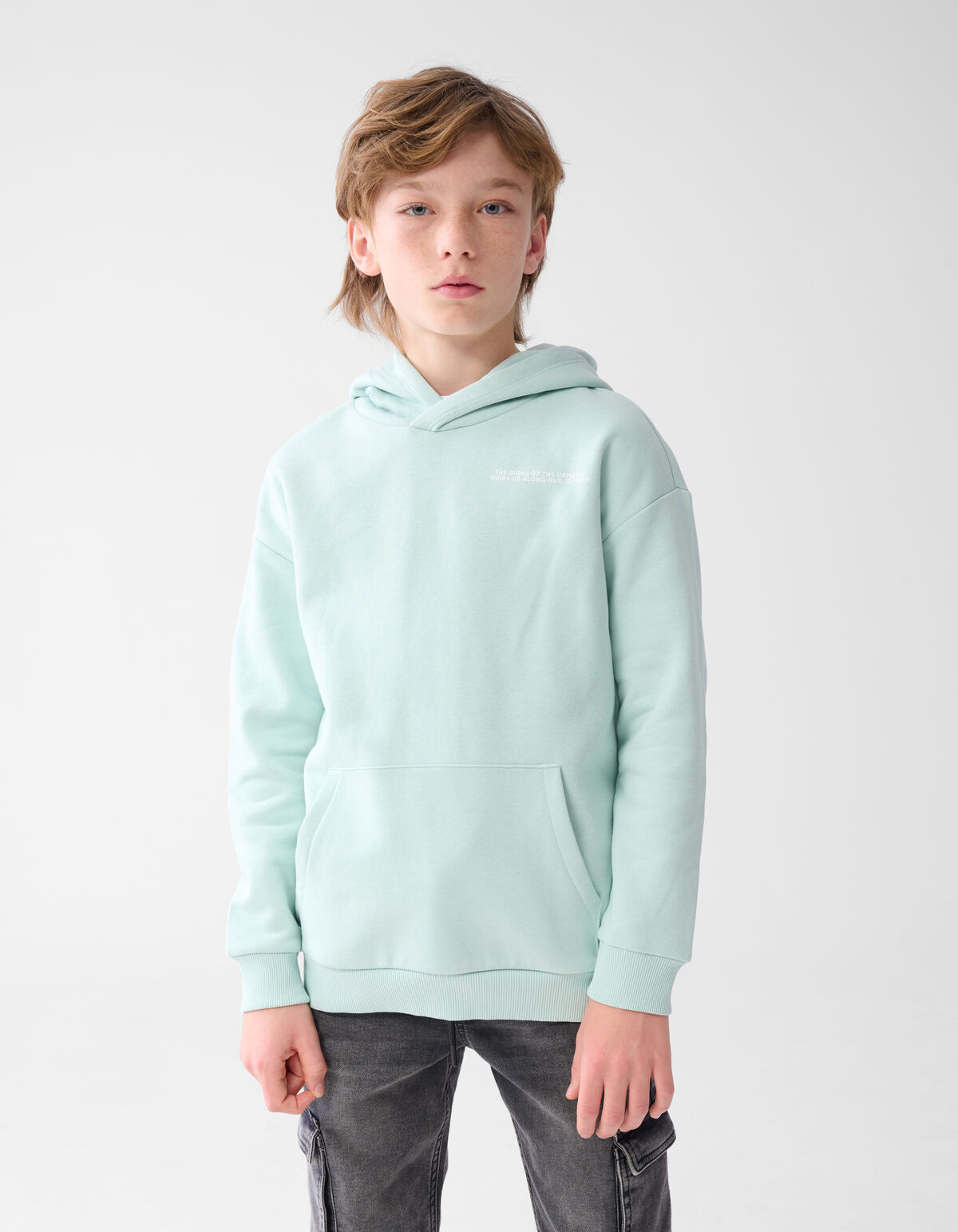Text Hoodie Blau SHOEBY BOYS