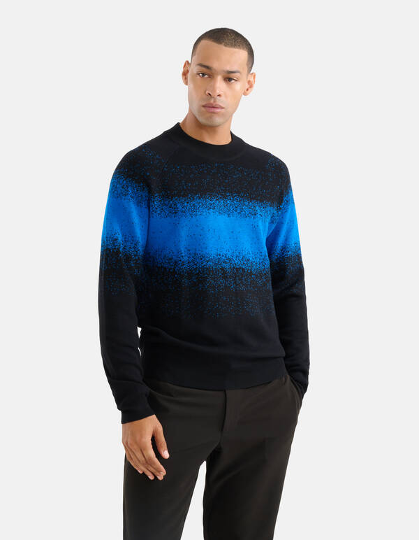 Farbverlaufspullover Blau SHOEBY MEN
