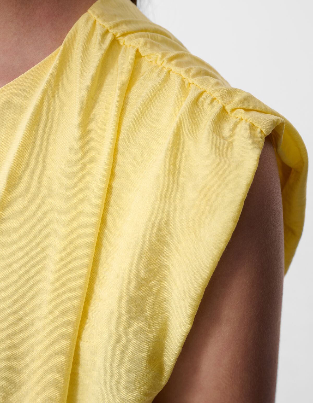 Smock Mini Kleid Hellgelb SHOEBY GIRLS