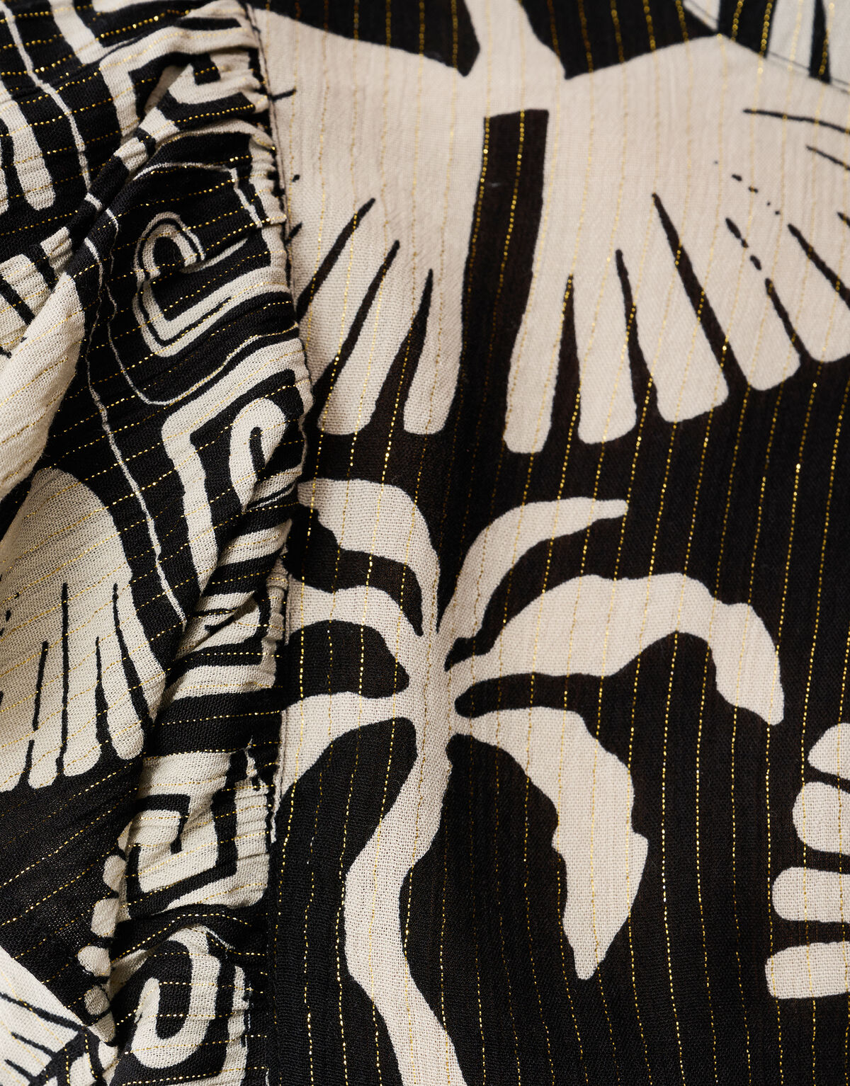 Bedrucktes R&uuml;schentop Schwarz/Wei&szlig; SHOEBY WOMEN