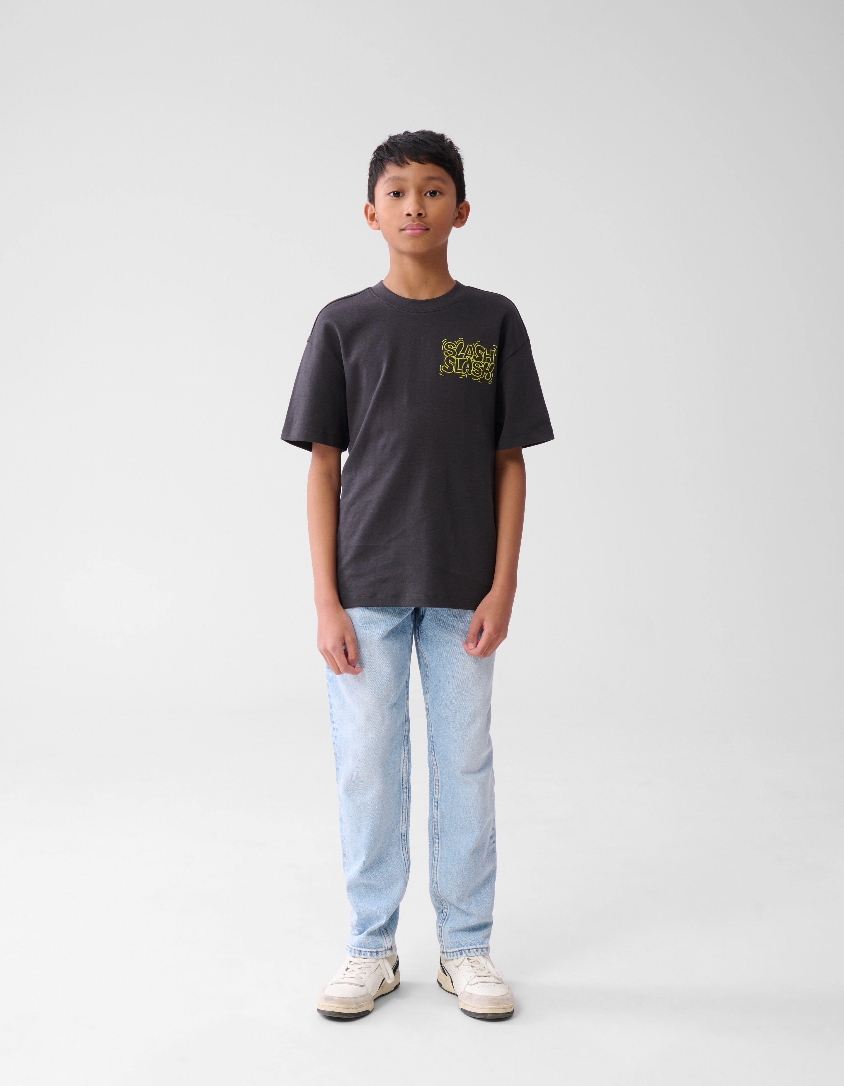 Text-T-Shirt Dunkelgrau SHOEBY BOYS