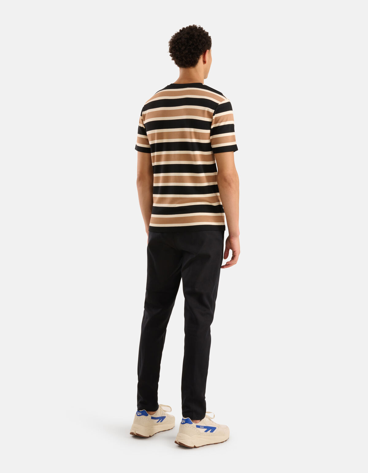 Gestreiftes T-shirt Braun SHOEBY MEN