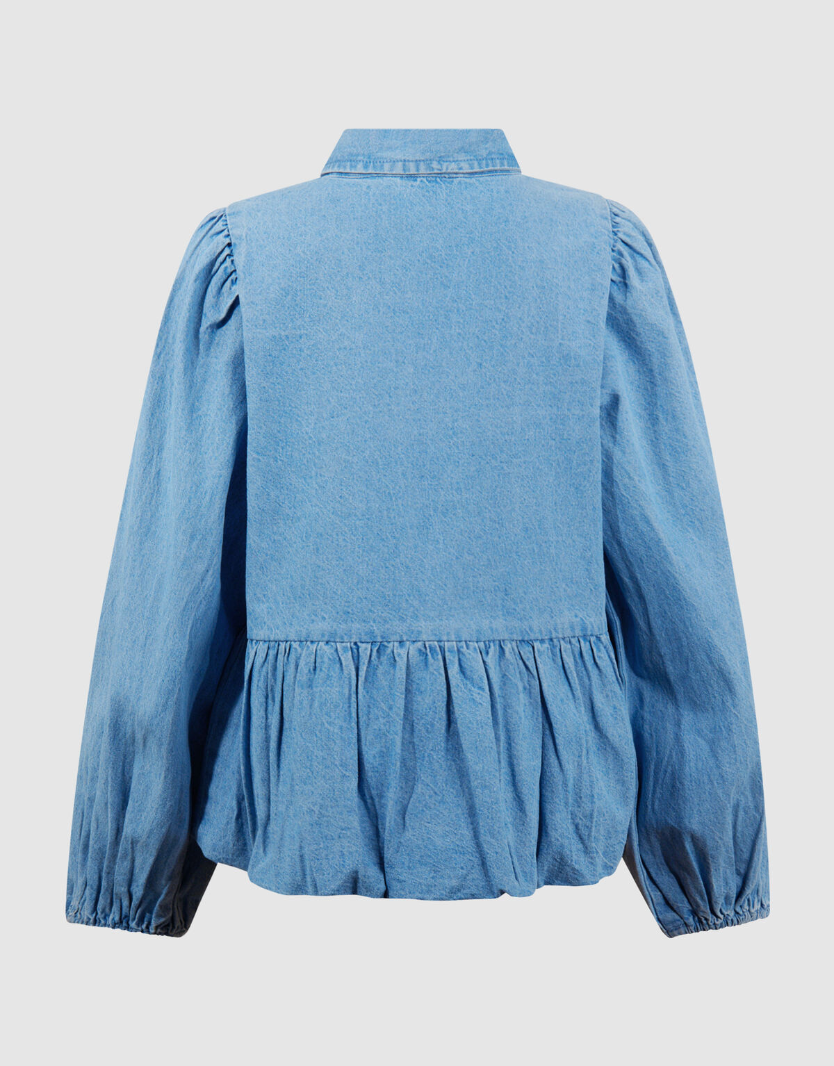 Denim Ballonfit Bluse Blau SHOEBY GIRLS