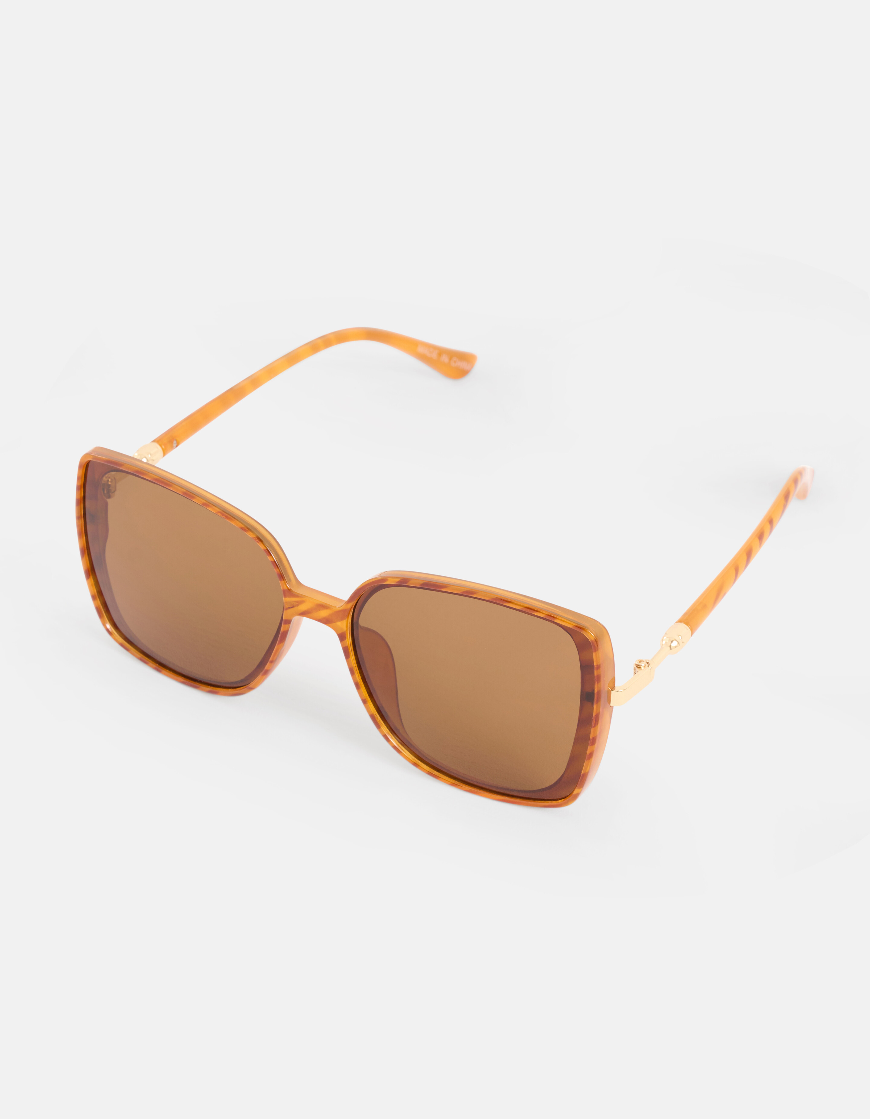 Große Havanna-Sonnenbrille Braun SHOEBY ACCESSOIRES