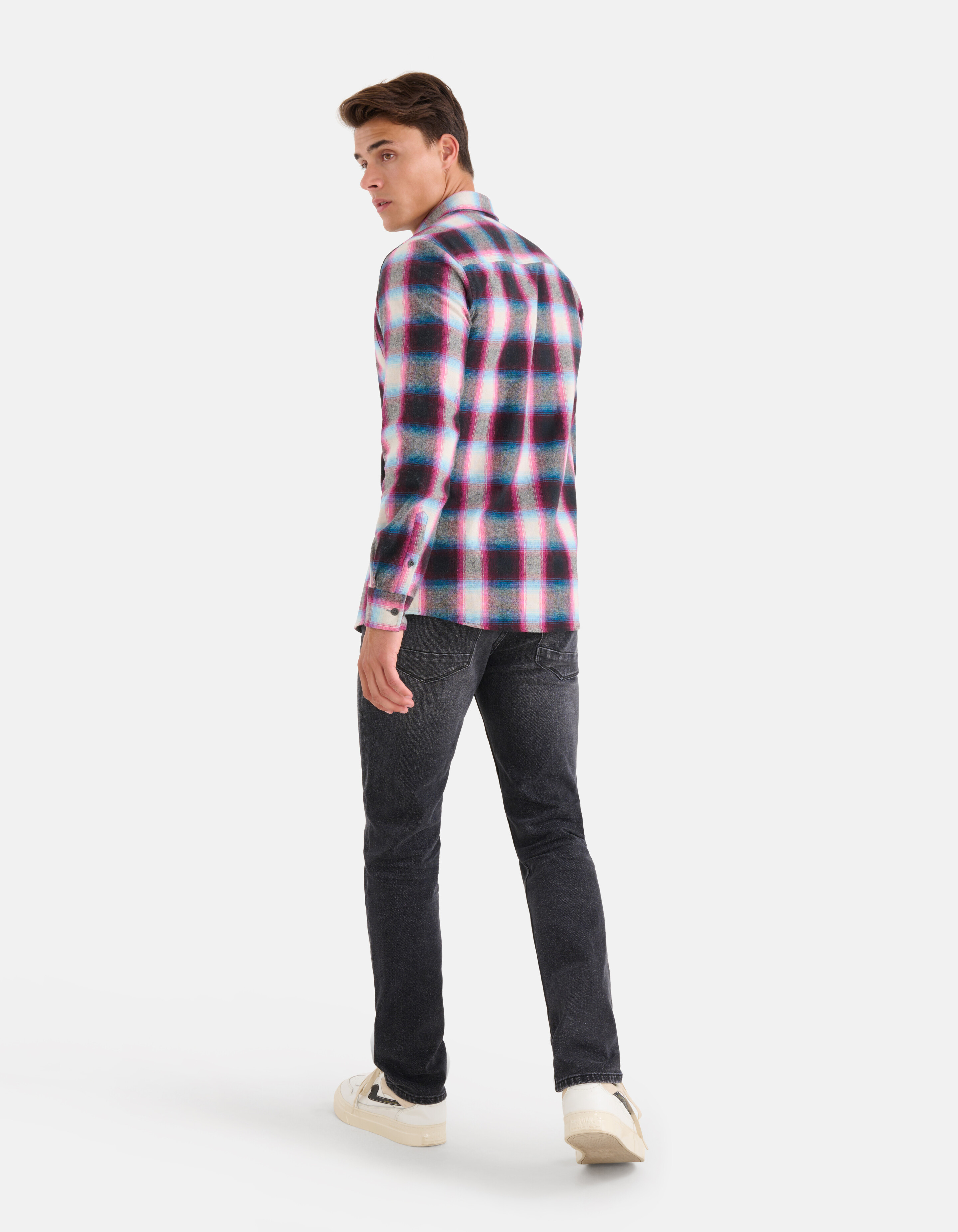 Washed Straight Jeans Zwart L32 SHOEBY MEN