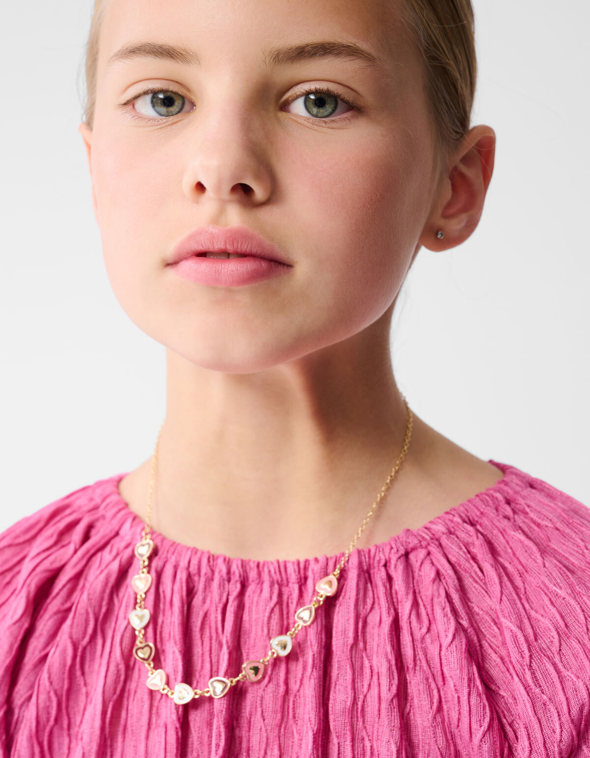 Kleid mit gewellter Textur Rosa SHOEBY GIRLS