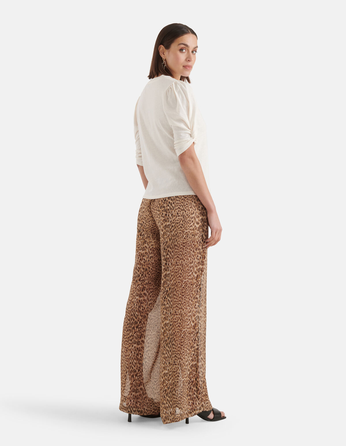 Knoten-T-Shirt Off White SHOEBY WOMEN